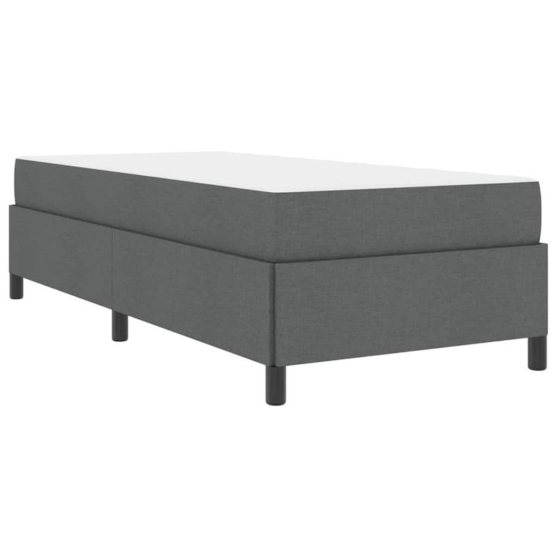 Casa si Gradina - Mobilier - Paturi si accesorii - Paturi - Pat cu arcuri Gri inchis, Negru 90 x 190 cm - Infinity.ro