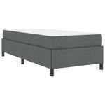 Casa si Gradina - Mobilier - Paturi si accesorii - Paturi - Pat cu arcuri Gri inchis, Negru 100 x 200 cm - Infinity.ro