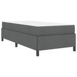Casa si Gradina - Mobilier - Paturi si accesorii - Paturi - Pat cu arcuri Gri inchis, Negru 100 x 200 cm - Infinity.ro