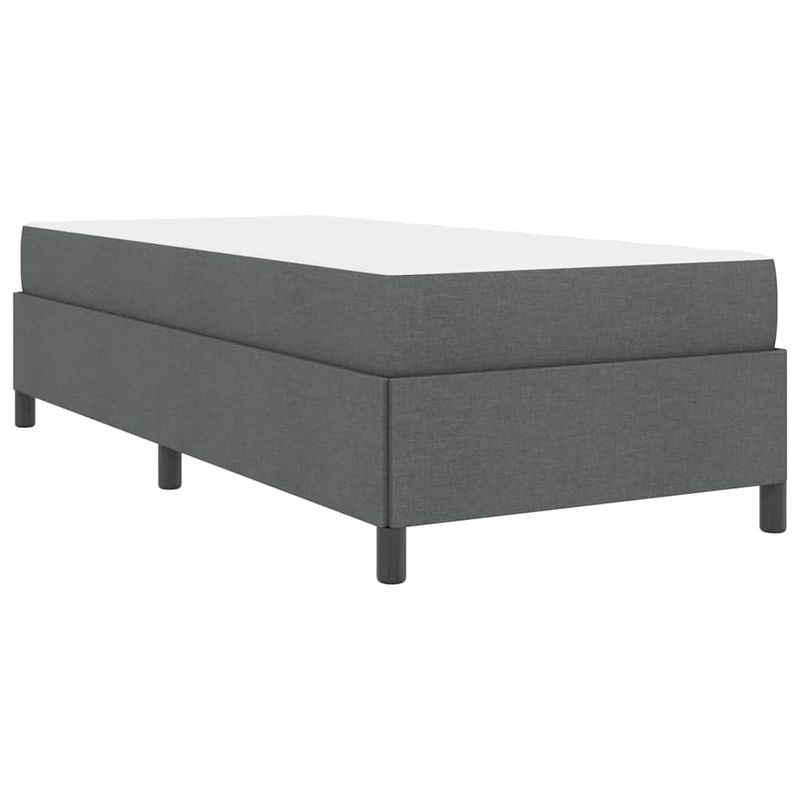 Casa si Gradina - Mobilier - Paturi si accesorii - Paturi - Pat cu arcuri Gri inchis, Negru 100 x 200 cm - Infinity.ro