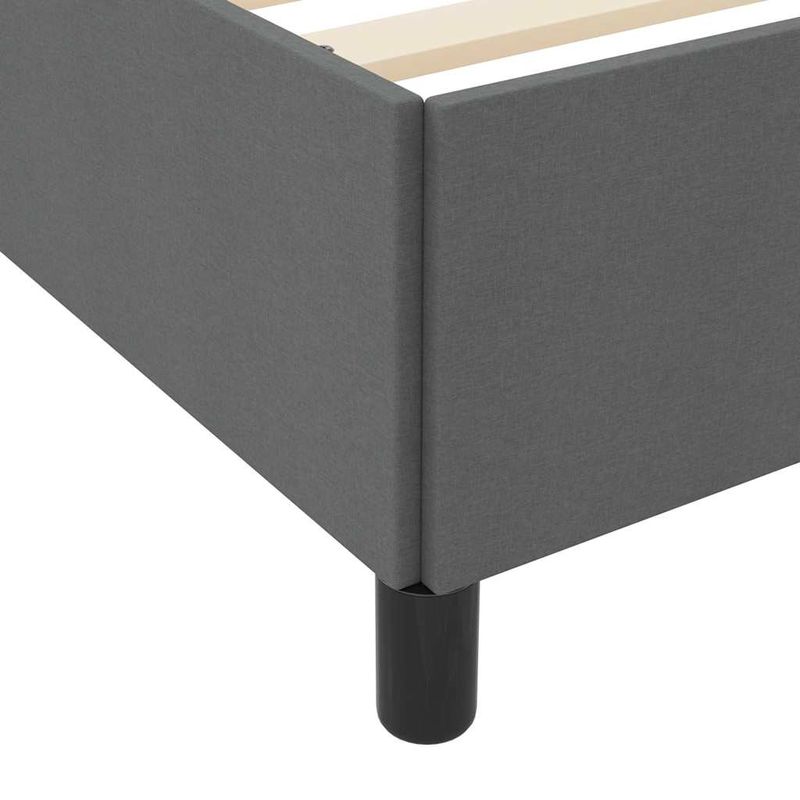Casa si Gradina - Mobilier - Paturi si accesorii - Paturi - Pat cu arcuri Gri inchis, Negru 100 x 200 cm - Infinity.ro