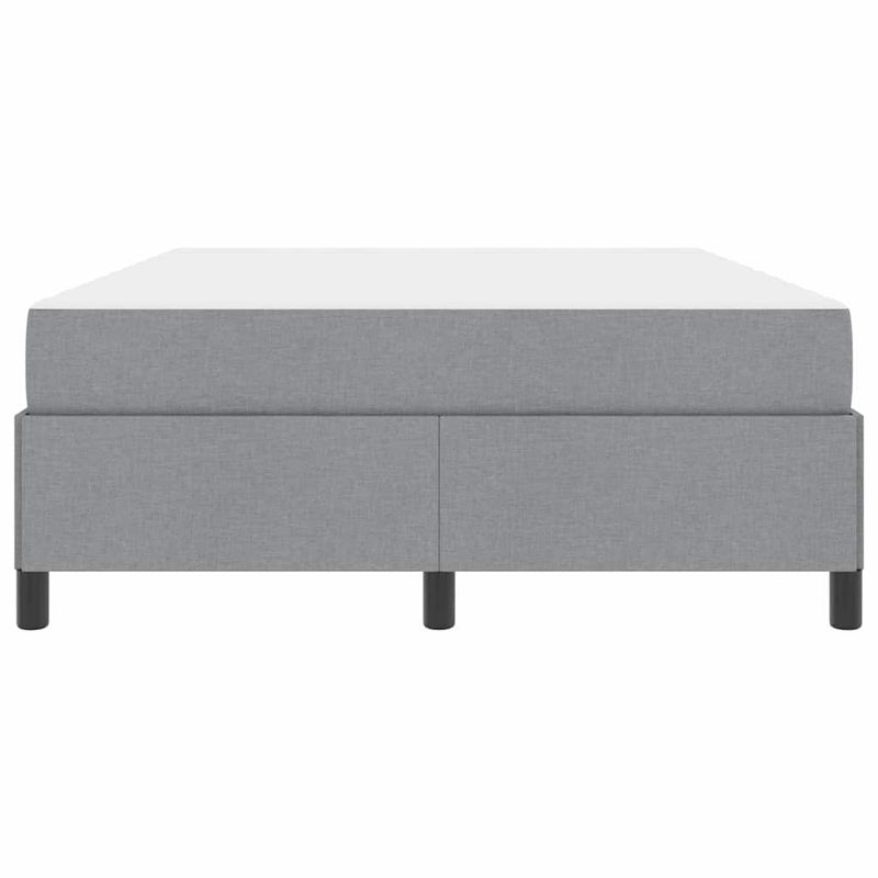 Casa si Gradina - Mobilier - Paturi si accesorii - Paturi - Pat cu arcuri Gri deschis, Negru 140 x 190 cm - Infinity.ro