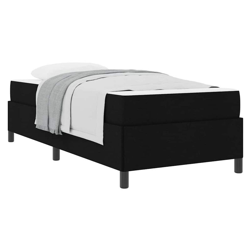 Casa si Gradina - Mobilier - Paturi si accesorii - Paturi - Pat cu arcuri Negru, Negru 100 x 200 cm - Infinity.ro