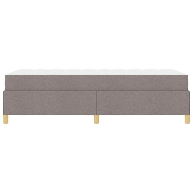 Casa si Gradina - Mobilier - Paturi si accesorii - Paturi - Pat cu arcuri Altele Taupe si alb 90 x 190 cm tesatura - Infinity.ro