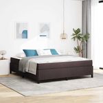 Casa si Gradina - Mobilier - Paturi si accesorii - Paturi - Pat cu arcuri Maro 180 x 200 cm Tesatura, Lemn Ingineresc - Infinity.ro