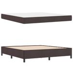 Casa si Gradina - Mobilier - Paturi si accesorii - Paturi - Pat cu arcuri Maro 180 x 200 cm Tesatura, Lemn Ingineresc - Infinity.ro