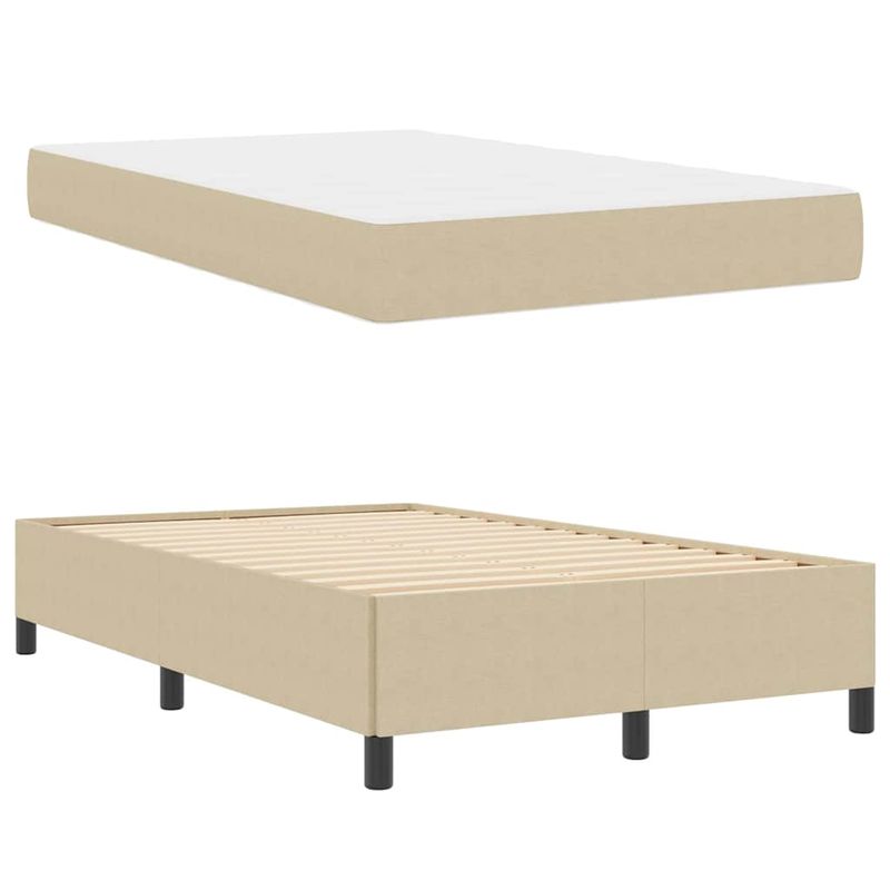 Casa si Gradina - Mobilier - Paturi si accesorii - Paturi - Cadru de pat gri verde deschis 120 x 190 cm Tesatura de catifea - Infinity.ro