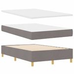 Casa si Gradina - Mobilier - Paturi si accesorii - Paturi - Pat cu suport de arcuri cu saltea si LED taupe 120x190 cm tesatura - Infinity.ro