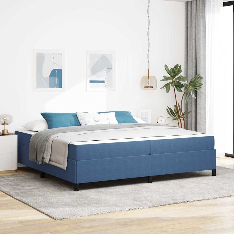 Casa si Gradina - Mobilier - Paturi si accesorii - Paturi - Cadru de pat Altele albastru 100 x 200 cm Tesatura de catifea - Infinity.ro
