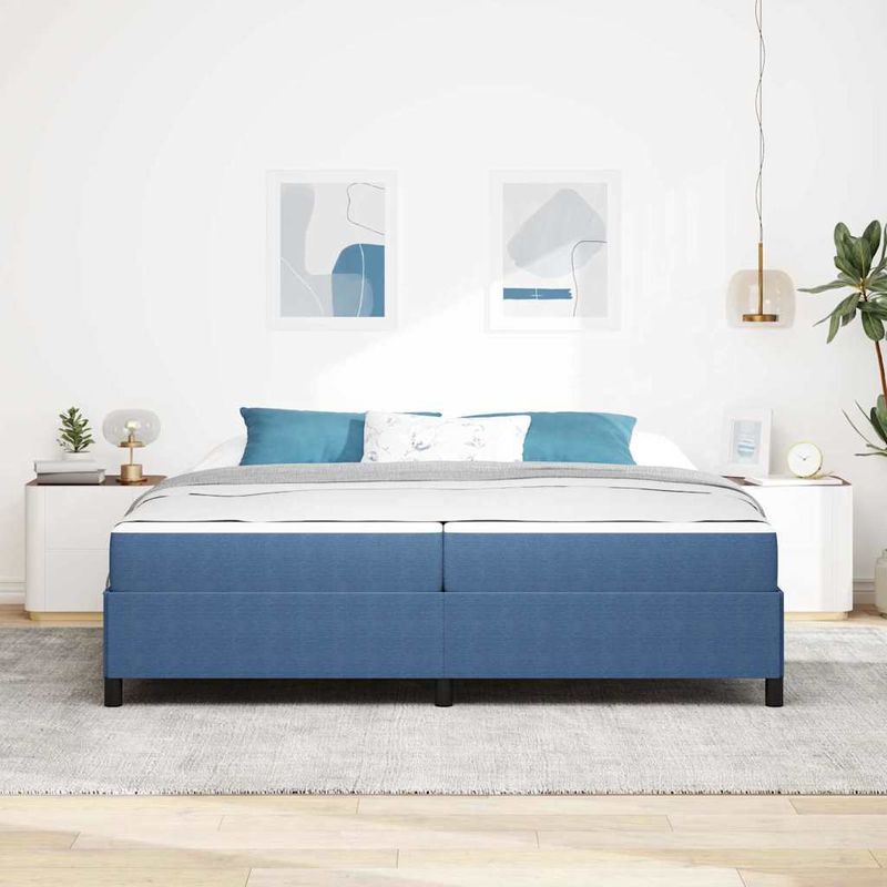 Casa si Gradina - Mobilier - Paturi si accesorii - Paturi - Cadru de pat Altele albastru 100 x 200 cm Tesatura de catifea - Infinity.ro