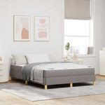 Casa si Gradina - Mobilier - Paturi si accesorii - Paturi - Pat cu arcuri Taupe, Maro 160 x 200 cm - Infinity.ro