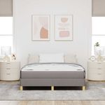 Casa si Gradina - Mobilier - Paturi si accesorii - Paturi - Pat cu arcuri Taupe, Maro 160 x 200 cm - Infinity.ro