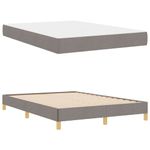 Casa si Gradina - Mobilier - Paturi si accesorii - Paturi - Pat cu arcuri Taupe, Maro 160 x 200 cm - Infinity.ro