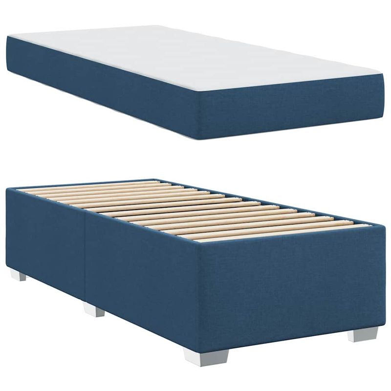 Casa si Gradina - Mobilier - Paturi si accesorii - Paturi - Cadru de pat Altele albastru 100 x 200 cm tesatura - Infinity.ro