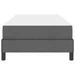 Casa si Gradina - Mobilier - Paturi si accesorii - Paturi - Pat cu arcuri Altele Gri inchis 90 x 190 cm tesatura - Infinity.ro