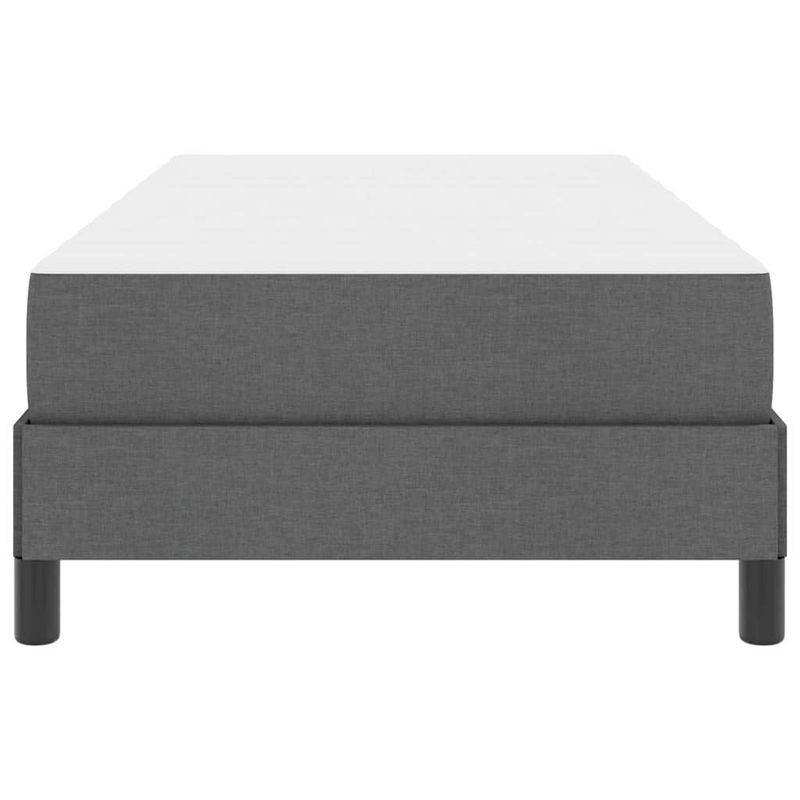 Casa si Gradina - Mobilier - Paturi si accesorii - Paturi - Pat cu arcuri Altele Gri inchis 90 x 190 cm tesatura - Infinity.ro