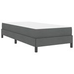 Casa si Gradina - Mobilier - Paturi si accesorii - Paturi - Pat cu arcuri Altele Gri inchis 90 x 190 cm tesatura - Infinity.ro