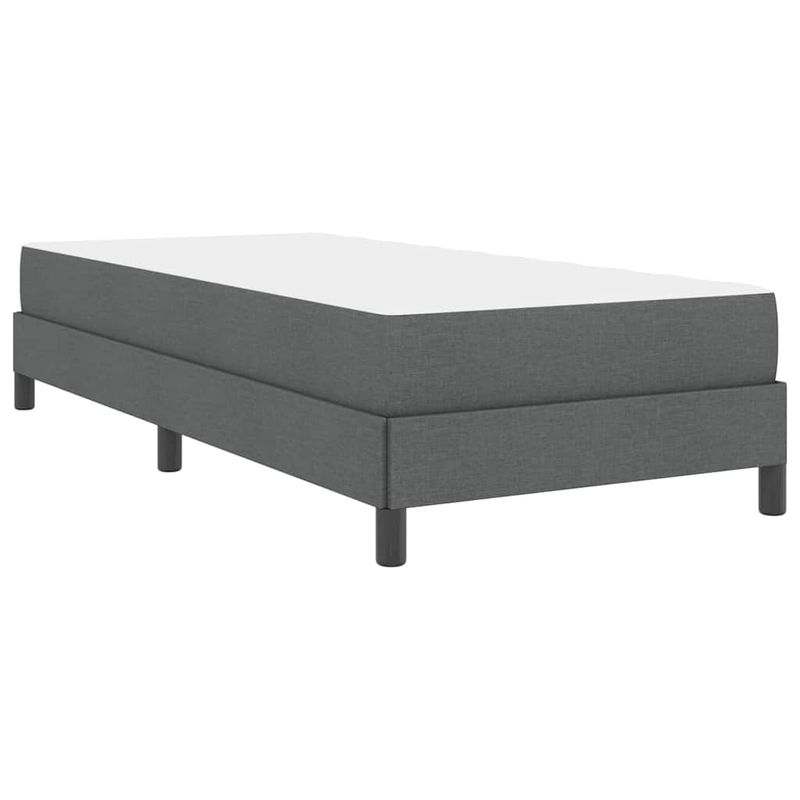 Casa si Gradina - Mobilier - Paturi si accesorii - Paturi - Pat cu arcuri Altele Gri inchis 90 x 190 cm tesatura - Infinity.ro