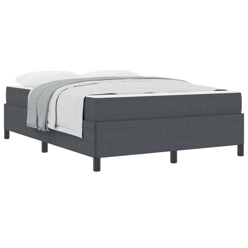 Casa si Gradina - Mobilier - Paturi si accesorii - Paturi - Cadru de pat Altele Gri inchis 140 x 200 cm Tesatura de catifea - Infinity.ro