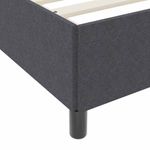 Casa si Gradina - Mobilier - Paturi si accesorii - Paturi - Cadru de pat Altele Gri inchis 140 x 200 cm Tesatura de catifea - Infinity.ro
