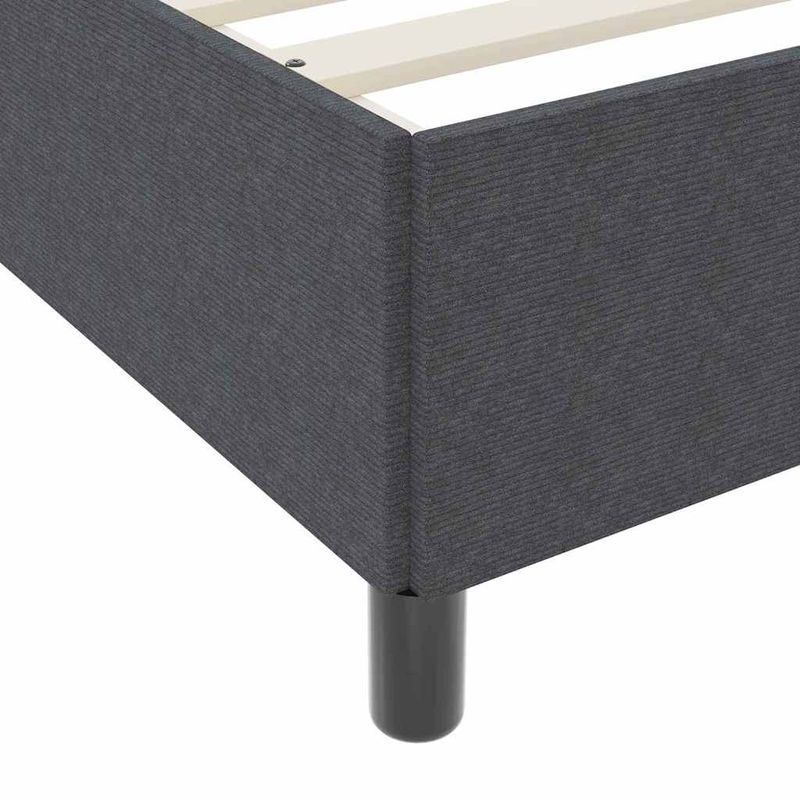 Casa si Gradina - Mobilier - Paturi si accesorii - Paturi - Cadru de pat Altele Gri inchis 140 x 200 cm Tesatura de catifea - Infinity.ro