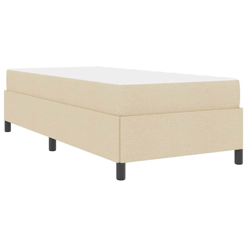 Casa si Gradina - Mobilier - Paturi si accesorii - Paturi - Pat cu arcuri Crema, Negru 90 x 200 cm - Infinity.ro
