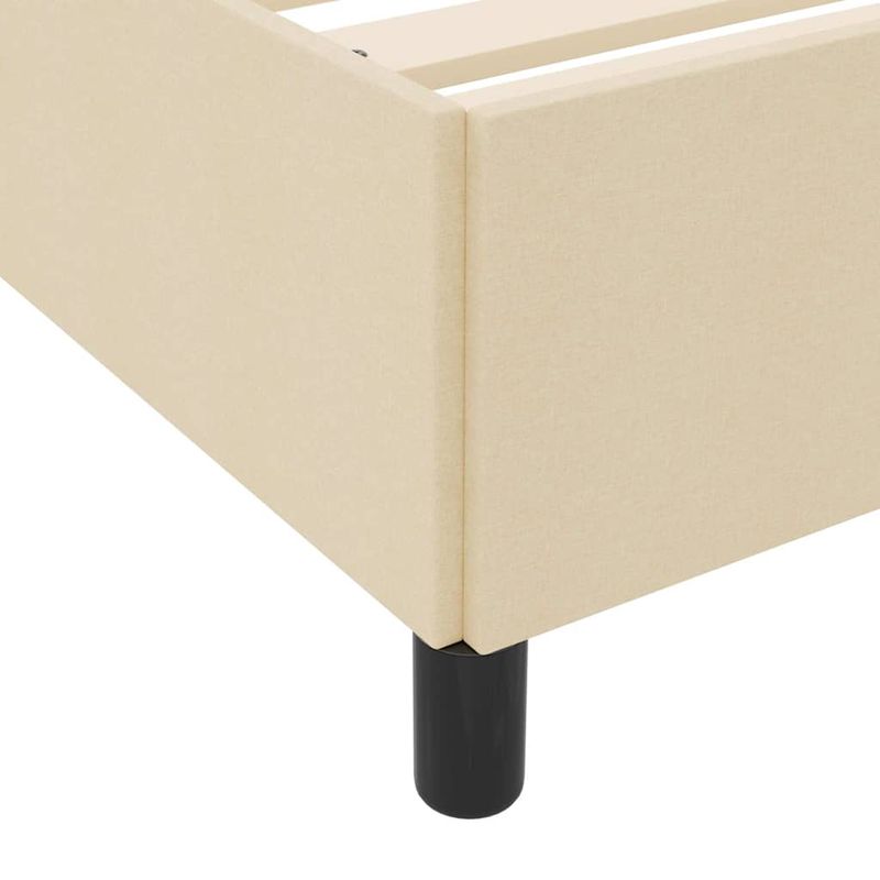 Casa si Gradina - Mobilier - Paturi si accesorii - Paturi - Pat cu arcuri Crema, Negru 90 x 200 cm - Infinity.ro
