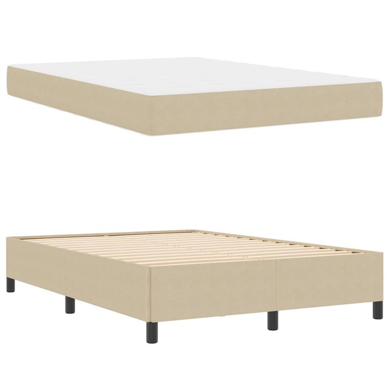 Casa si Gradina - Mobilier - Paturi si accesorii - Paturi - Cadru de pat gri verde deschis 140 x 190 cm Tesatura de catifea - Infinity.ro