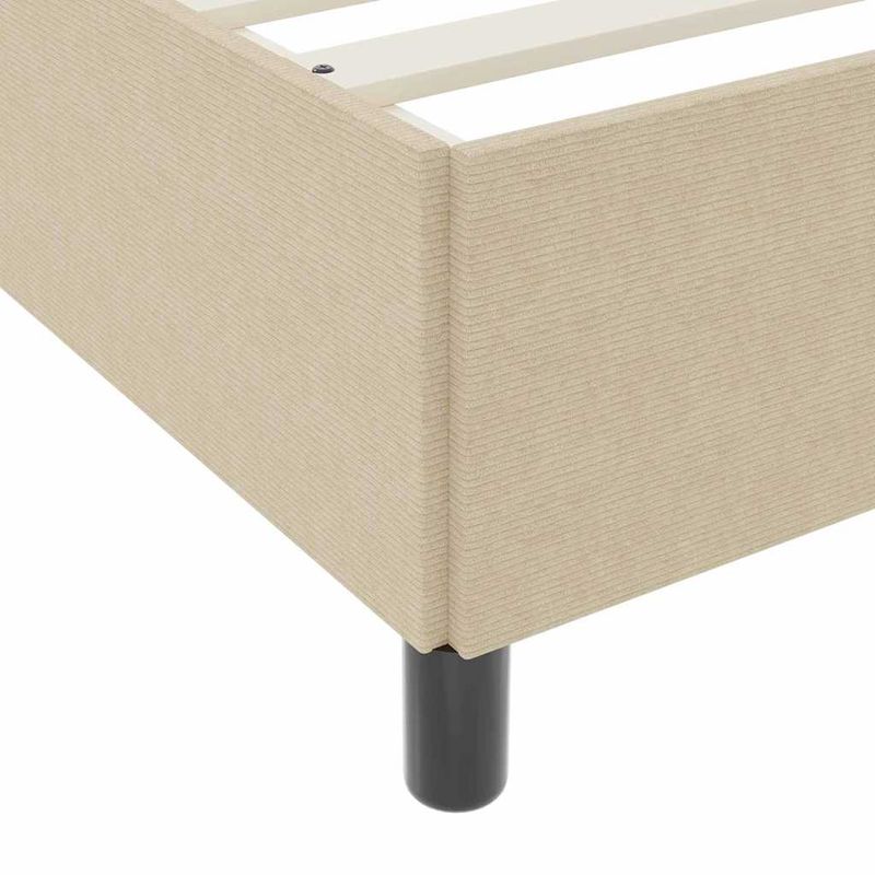 Casa si Gradina - Mobilier - Paturi si accesorii - Paturi - Cadru de pat gri verde deschis 140 x 190 cm Tesatura de catifea - Infinity.ro