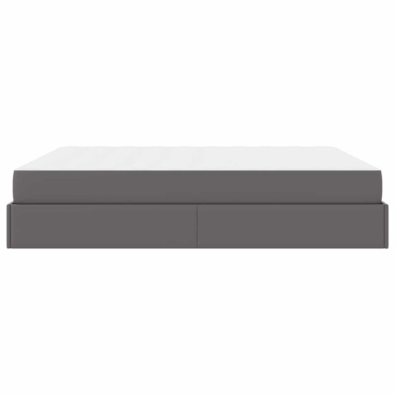 Casa si Gradina - Mobilier - Paturi si accesorii - Paturi - Cadru de pat cu saltea Gri 180 x 200 cm Piele artificiala - Infinity.ro