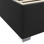 Casa si Gradina - Mobilier - Paturi si accesorii - Paturi - Cadru de pat Altele Negru 90 x 190 cm Piele artificiala - Infinity.ro