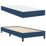 Casa si Gradina - Mobilier - Paturi si accesorii - Paturi - Pat cu arcuri Altele albastru 90 x 200 cm tesatura - Infinity.ro