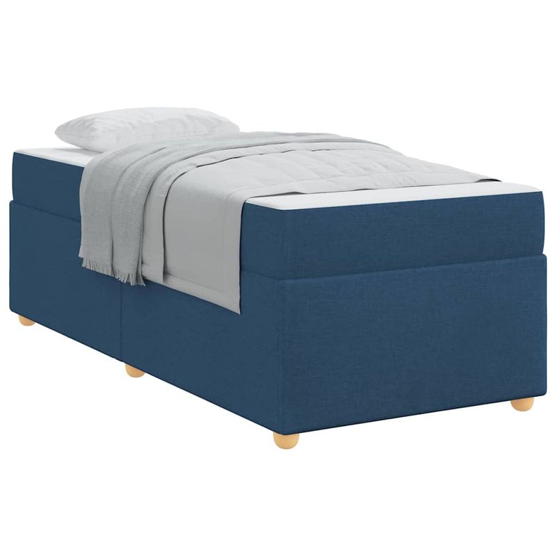 Casa si Gradina - Mobilier - Paturi si accesorii - Paturi - Cadru de pat Altele albastru 90 x 190 cm tesatura - Infinity.ro