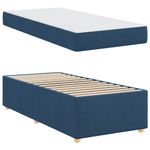 Casa si Gradina - Mobilier - Paturi si accesorii - Paturi - Cadru de pat Altele albastru 90 x 190 cm tesatura - Infinity.ro