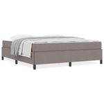 Casa si Gradina - Mobilier - Paturi si accesorii - Paturi - Pat cu arcuri Taupe, Negru 180 x 200 cm - Infinity.ro