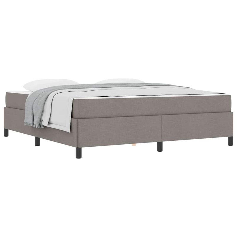 Casa si Gradina - Mobilier - Paturi si accesorii - Paturi - Pat cu arcuri Taupe, Negru 180 x 200 cm - Infinity.ro