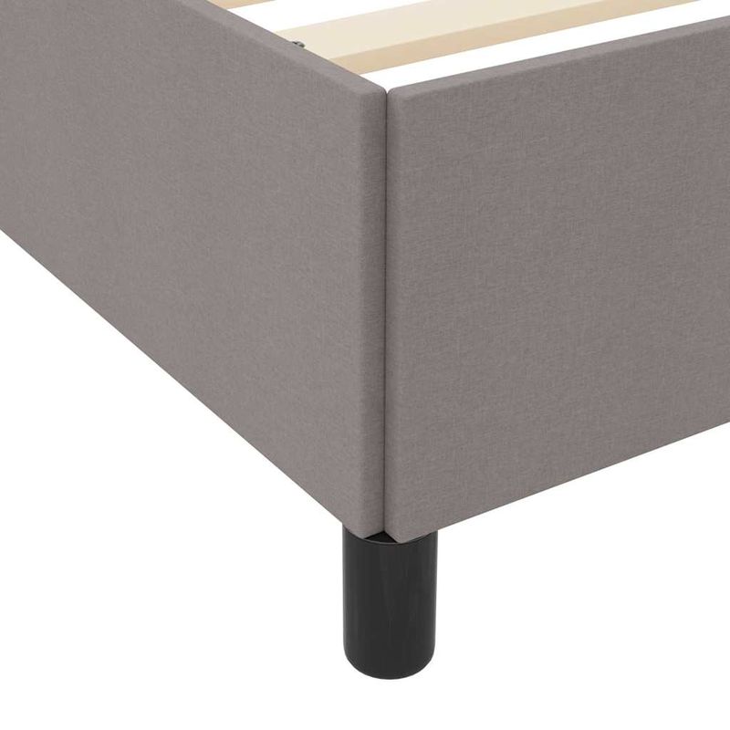 Casa si Gradina - Mobilier - Paturi si accesorii - Paturi - Pat cu arcuri Taupe, Negru 180 x 200 cm - Infinity.ro