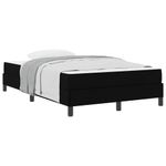 Casa si Gradina - Mobilier - Paturi si accesorii - Paturi - Pat cu arcuri Altele Negru 120 x 190 cm tesatura - Infinity.ro