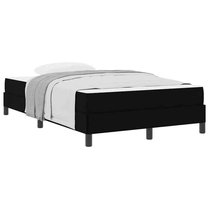 Casa si Gradina - Mobilier - Paturi si accesorii - Paturi - Pat cu arcuri Altele Negru 120 x 190 cm tesatura - Infinity.ro