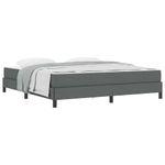 Casa si Gradina - Mobilier - Paturi si accesorii - Paturi - Pat cu arcuri Altele Gri inchis 180 x 200 cm tesatura - Infinity.ro