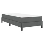 Casa si Gradina - Mobilier - Paturi si accesorii - Paturi - Pat cu arcuri Altele Gri inchis 90 x 200 cm tesatura - Infinity.ro