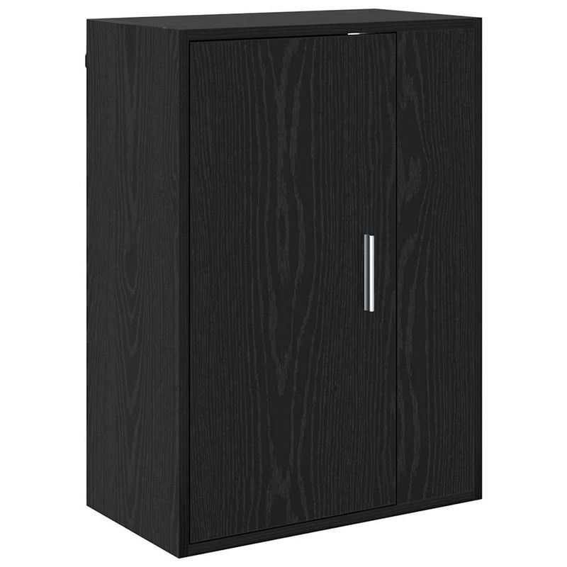 Casa si Gradina - Mobilier - Seturi de mobilier - Seturi living - Set de 4 piese pentru cabinet TV cu raft Pe perete 4 pcs Stejar negru - Infinity.ro