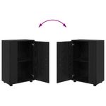 Casa si Gradina - Mobilier - Seturi de mobilier - Seturi living - Set de 4 piese pentru cabinet TV cu raft Pe perete 4 pcs Stejar negru - Infinity.ro