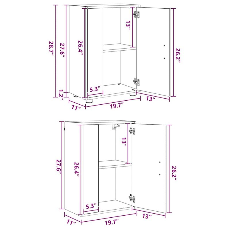 Casa si Gradina - Mobilier - Seturi de mobilier - Seturi living - Set de 4 piese pentru cabinet TV cu raft Pe perete 4 pcs Stejar negru - Infinity.ro