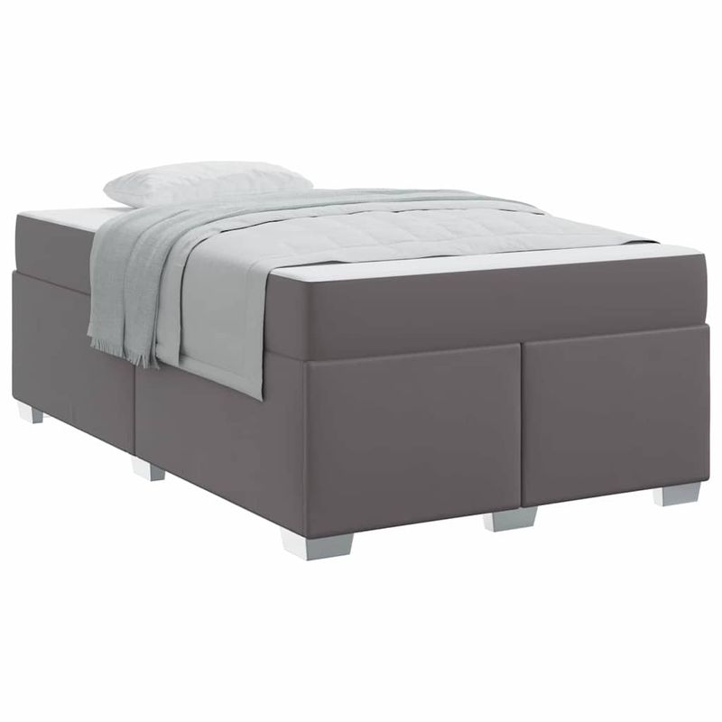 Casa si Gradina - Mobilier - Paturi si accesorii - Paturi - Cadru de pat Altele Gri 120 x 200 cm Piele artificiala - Infinity.ro