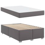 Casa si Gradina - Mobilier - Paturi si accesorii - Paturi - Cadru de pat Altele Gri 120 x 200 cm Piele artificiala - Infinity.ro