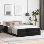 Casa si Gradina - Mobilier - Paturi si accesorii - Paturi - Cadru de pat cu saltea Negru 140 x 190 cm Piele artificiala - Infinity.ro