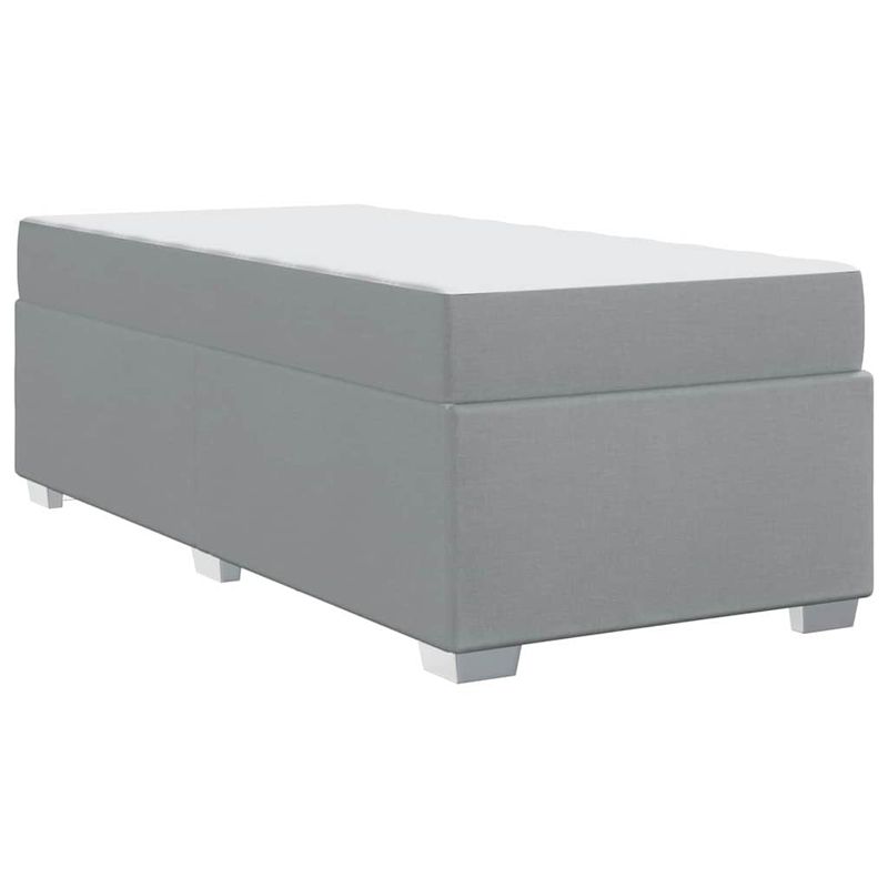 Casa si Gradina - Mobilier - Paturi si accesorii - Paturi - Cadru de pat Altele Gri deschis 100 x 200 cm tesatura - Infinity.ro