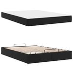 Casa si Gradina - Mobilier - Paturi si accesorii - Paturi - Cadru de pat cu saltea Negru 140 x 190 cm Piele artificiala - Infinity.ro