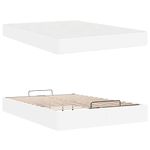Casa si Gradina - Mobilier - Paturi si accesorii - Paturi - Cadru de pat cu saltea Alb pur 160 x 200 cm Piele artificiala - Infinity.ro